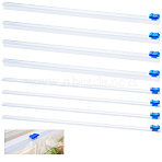 8Pcs 2 Styles Plastic Reusable Cling Film Slide Cutter, for Food Wrap, Aluminum Foil and Wax Paper, Film Dispenser, Blue, 305~330x8.5~15.5x6~11.5mm, 4pcs/style(AJEW-CP0007-86)
