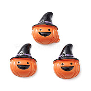 Halloween Opaque Resin Cabochons, Halloween Charms, Hat, 30x23x19mm(RESI-K019-53C)