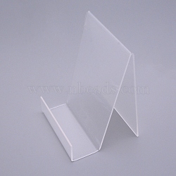Acrylic Book Displays Stand, Rectangle, Clear, 10x15x14.5cm(ODIS-WH0009-01)