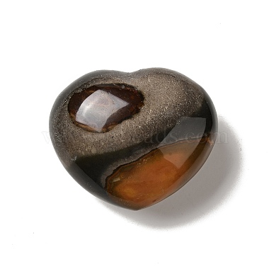 Natural Desert Jasper/Polychrome Jasper Heart Love Stone(G-C010-01)-2