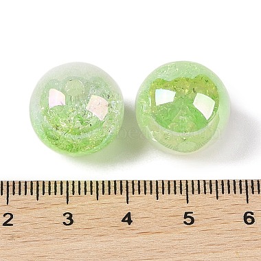 UV Plating Opaque Crackle Two-tone Acrylic Beads(MACR-C032-01H)-3