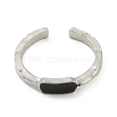 Alloy with Enamel Cuff Rings for Women Men(RJEW-A034-02P)-2