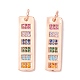 Brass Micro Pave Colorful Cubic Zirconia Pendants(KK-B048-01RG)-1