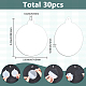 30Pcs Transparent Acrylic Big Pendants(MACR-SC0001-74)-2