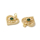 Rack Plating Brass Cubic Zirconia Pendants(KK-D074-07G)-3