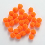 DIY Doll Craft Pom Pom Yarn Pom Pom Balls, Dark Orange, 10mm, about 2000pcs/bag(AJEW-S006-10mm-14)