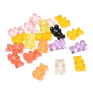 Resin Cabochons, Bear, Mixed Color, 12.5x7x4mm(X-CRES-N007-32)