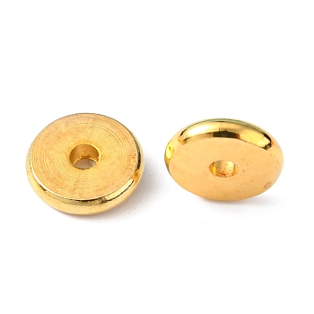 Brass Spacer Beads, Disc, Golden, 8x1.5mm, Hole: 1.5mm