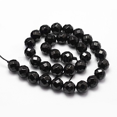 Natural Black Onyx Beads Strands(X-G-D840-23-6mm)-2