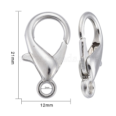 Zinc Alloy Lobster Claw Clasps(E107)-3