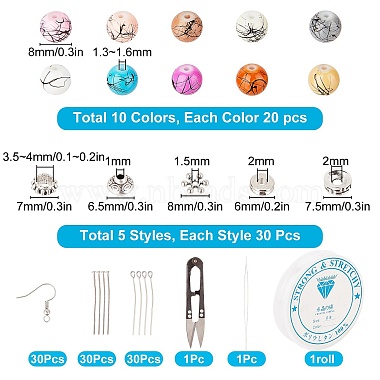SUNNYCLUE DIY Earring & Bracelets Making Kits(DIY-SC0013-29)-2