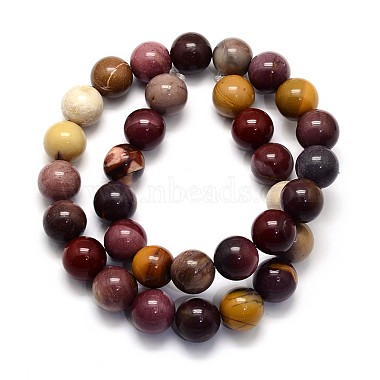 Natural Mookaite Round Beads Strands(G-O047-12-6mm)-5