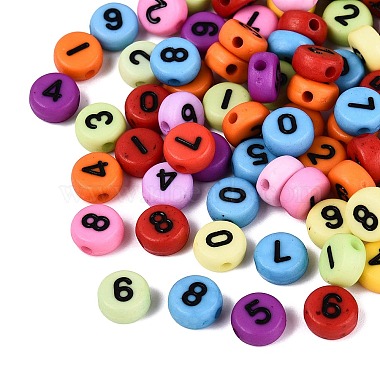 Opaque Acrylic Beads(SACR-Q001-12A)-1