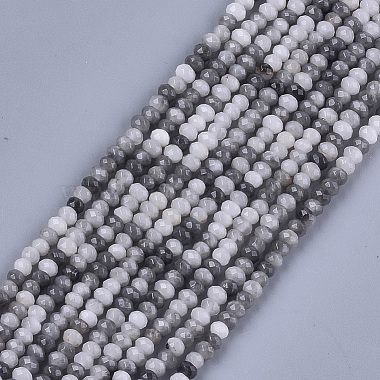 4mm Rondelle Eagle Eye Stone Beads