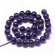 Natural Amethyst Beads Strands(G-R446-10mm-21)-2