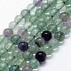 Natural Fluorite Beads Strands(G-I199-12-4mm)-1