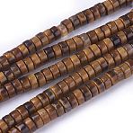 Natural Picture Jasper Beads Strands, Column, 6~6.5x3.5mm, Hole: 1mm, about 118pcs/strand, 15 inch(X-G-G783-10B)