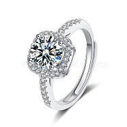Sparkling Princess Cut CZ Ring for Women - Elegant and Minimalistic Design(ST1328071)