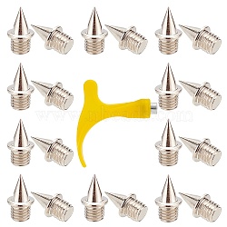 Gorgecraft 51Pcs 2 Styles Track Shoes DIY Accessories, Including Steel Nail Buckles, Rubber Staple Remover, Platinum, 12.5x7.5mm(DIY-GF0005-13B)