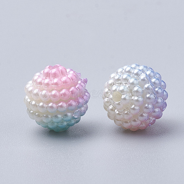Abalorios de acrílico de la perla de imitación(OACR-T004-10mm-11)-2