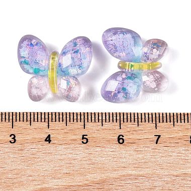 cabochons décodés papillon en résine époxy transparente(CRES-M034-02A)-3