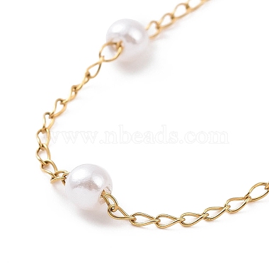 Round Plastic Imitation Pearl Beaded Bracelets(BJEW-E054-10G)-3