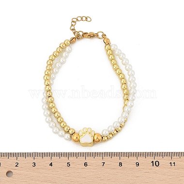 Brass Multi-strand Bracelets(BJEW-M056-09G-05)-5