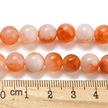 Brins de perles de jade jaune teint naturel(G-Q160-A01-01G)-5