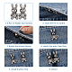 10Pcs 5 Colors Rabbit Shape Alloy Adjustable Jean Button Pins(AJEW-DC0001-17)-5