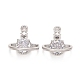 Rack Plating Brass Micro Pave Clear Cubic Zirconia Charms(KK-E267-11P)-1