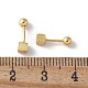 S999 Fine Silver Stud Earrings(EJEW-M064-02G)-2