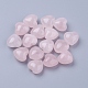 coeur de quartz rose naturel pierres d'amour(DJEW-P009-02D)-1