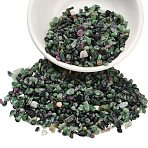 Natural Ruby in Zoisite Beads, Chip, Non Hole/Undrilled, 3.5~9.5x1.5~5x1.5~3.5mm(G-D345-03)