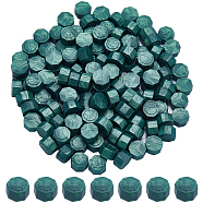 200Pcs Sealing Wax Particles, for Retro Seal Stamp, Octagon, Teal, 9mm(DIY-CP0009-27)