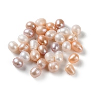Natural Cultured Freshwater Pearl Beads, Undrilled/No Hole, Rice, Antique White, 10~12x8~9mm(PEAR-E020-29)