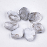 Acrylic Beads, Imitation Gemstone Style, Nuggets, Gainsboro, 16.5x13x6mm, Hole: 1.4mm, about 700pcs/500g(OACR-S029-023)