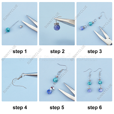 kits de fabrication de boucles d'oreilles et de bracelets sunnyclue diy(DIY-SC0013-26)-4
