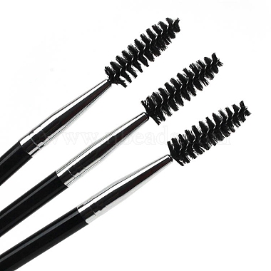 Artificial Fiber Disposable Eyebrow Brush with Plastic Handle(MRMJ-PW0003-19)-2