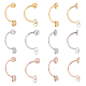 dicosmétique 36pcs 6 style placage ionique (ip) 304 écrou d'oreille en acier inoxydable(STAS-DC0004-75)-1