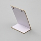 Linen Cloth Rectangle Slant Back Single Earring Display Stands(EDIS-WH0031-38)-2