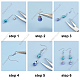 kits de fabrication de boucles d'oreilles et de bracelets sunnyclue diy(DIY-SC0013-26)-4
