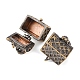 Brass Prayer Box Pendants(KK-24X16-AB)-2