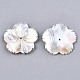 Natural White Shell Mother of Pearl Shell Beads(X-SSHEL-N032-18)-2