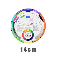 Paper Color Wheel, Paint Mixing Learning Guide Tool, Colorful, 14cm(DRAW-PW0001-329A)