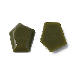 Opaque Acrylic Cabochons, Pentagon, Dark Olive Green, 23.5x18x4mm, about 450pcs/500g(MACR-S373-142-A11)