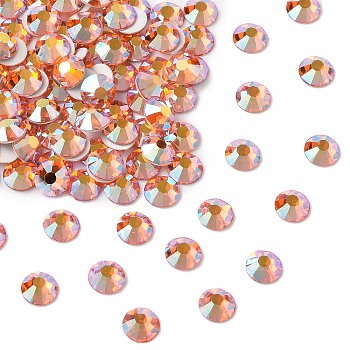 Preciosa&reg MAXIMA Crystal No Hotfix Flatback Stones, Czech Crystal, Dura Foiling, Round(438 11 615 Chaton Rose), 90310 200 Sun AB, SS16(3.8~4mm)