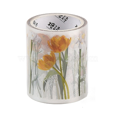 Flower PET Adhesive Tape(DIY-P084-B04)-3