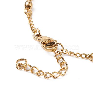 Rosary Bead Bracelets with Cross(BJEW-E282-02G)-4