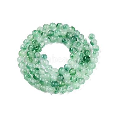 teñidos de blanco de cuentas de jade hebras naturales(G-T140-4mm-A06)-3