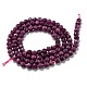 Perles de rubis / corindon rouge naturelles(G-H266-24C)-3